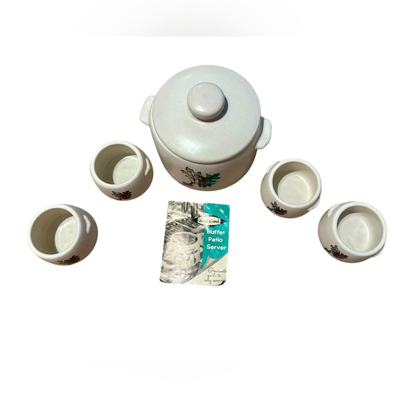 Vintage West Bend Bean Pot 5 Piece Set - Picture 5 of 15